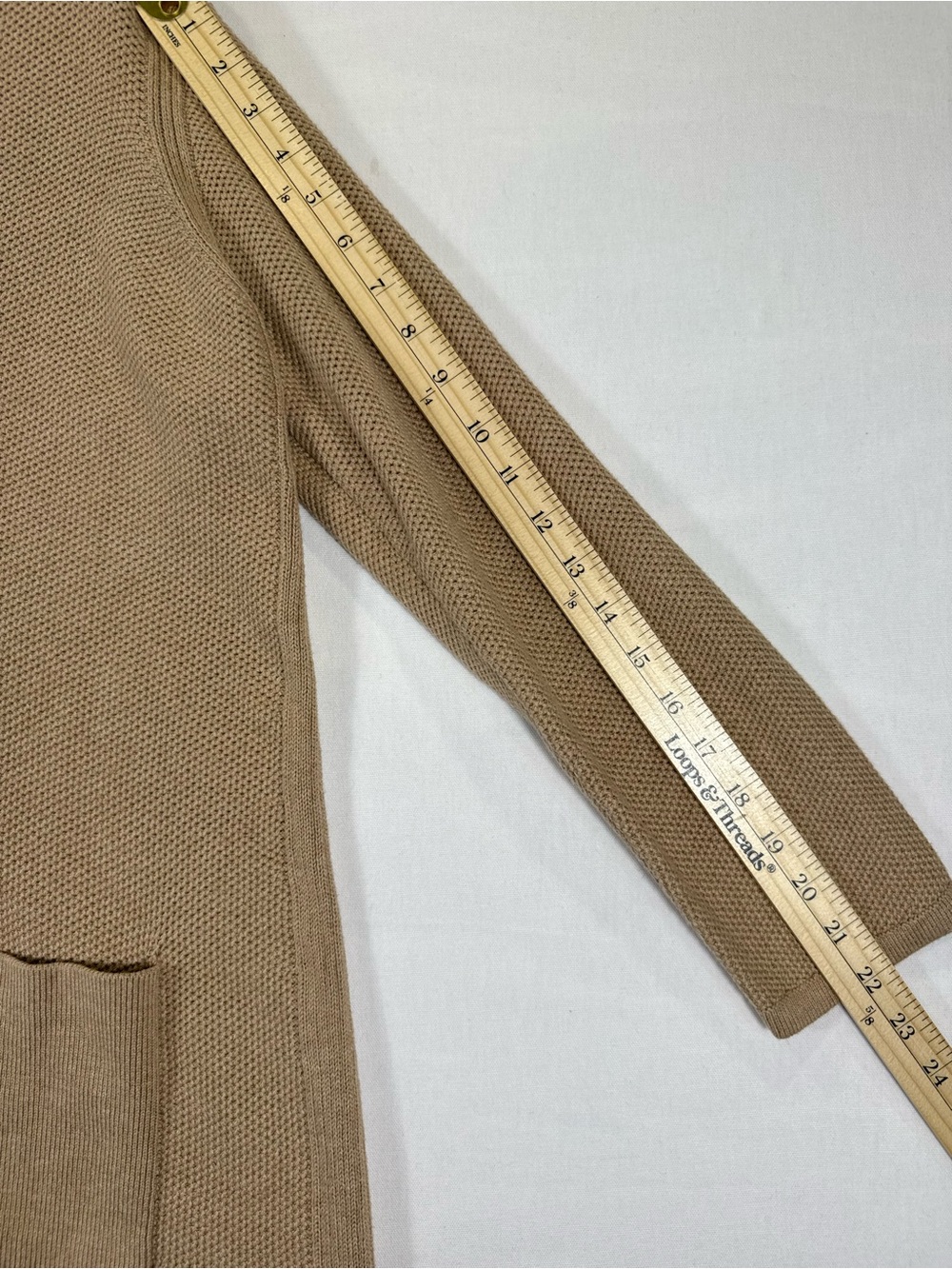 J. Jill Tan Button-Front V-Neck Cardigan - Picture 5 of 11